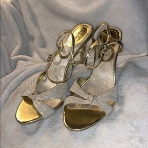 Charles by Charles David Strappy Gold Sandals